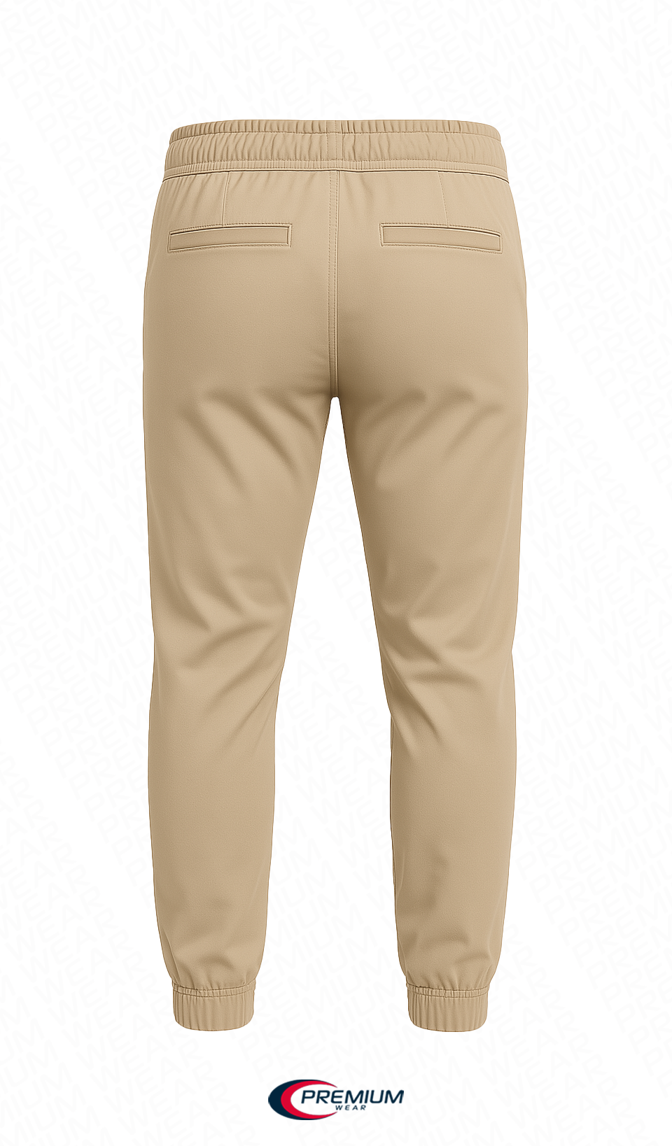 Men's Twill Jogger Pants - Durable Modern Elastic Cuffed Trousers