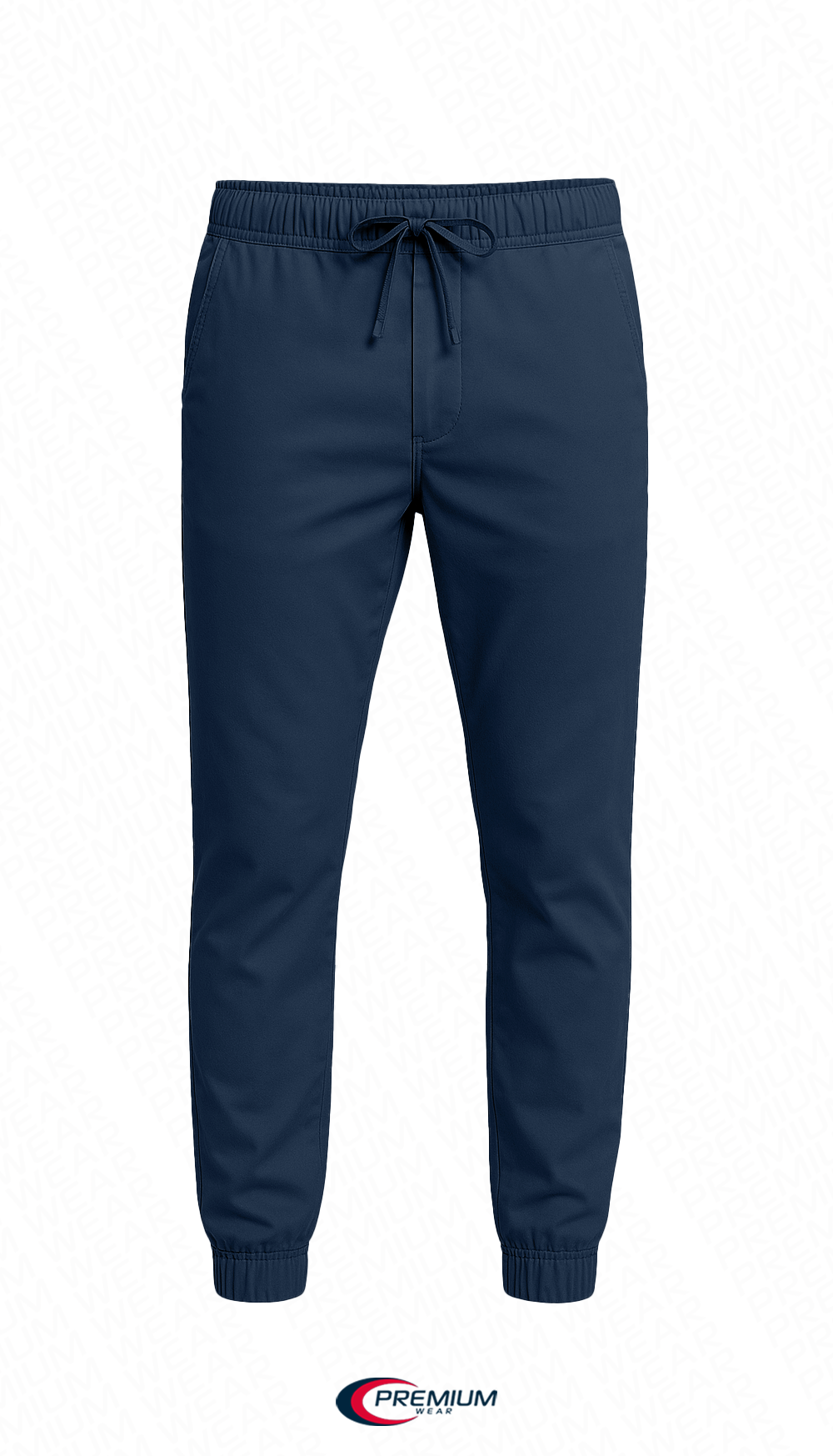 Men's Twill Jogger Pants - Durable Modern Elastic Cuffed Trousers