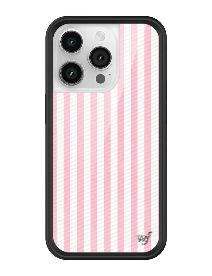 Pink Stripes iPhone Case - Protective & Trendy Pastel Aesthetic