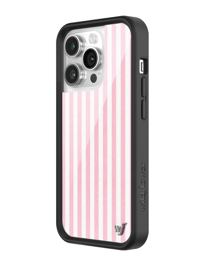 Pink Stripes iPhone Case - Protective & Trendy Pastel Aesthetic