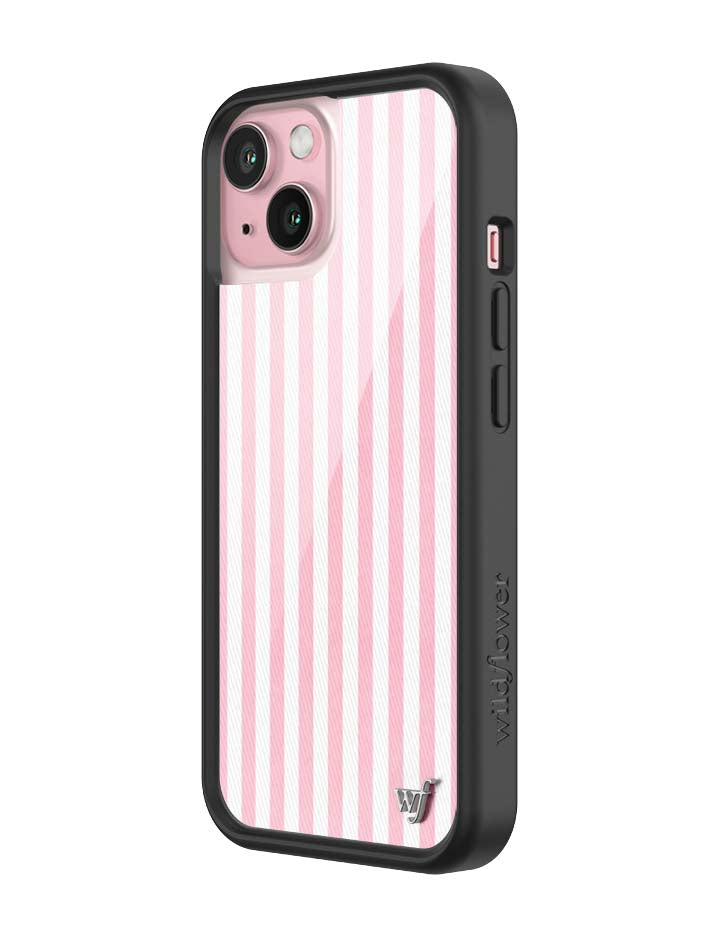 Pink Stripes iPhone Case - Protective & Trendy Pastel Aesthetic