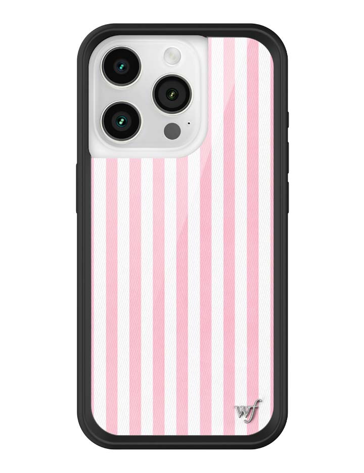 Pink Stripes iPhone Case - Protective & Trendy Pastel Aesthetic