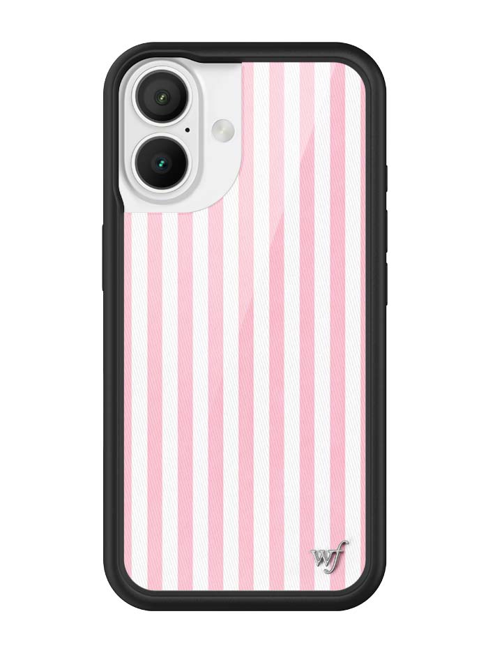 Pink Stripes iPhone Case - Protective & Trendy Pastel Aesthetic