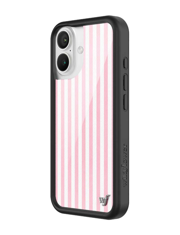 Pink Stripes iPhone Case - Protective & Trendy Pastel Aesthetic