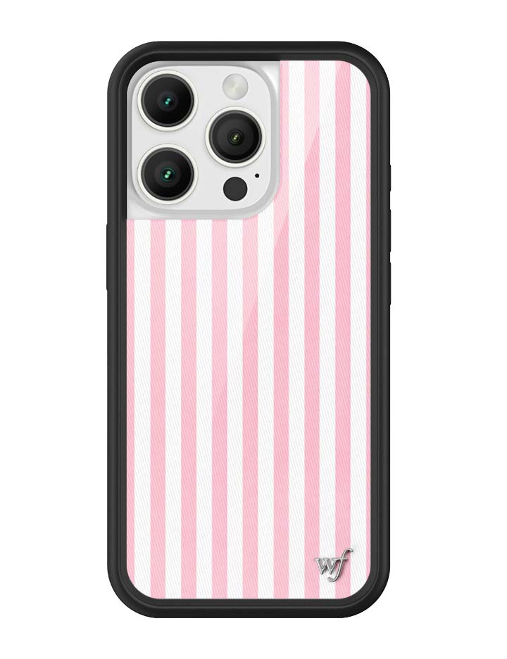 Pink Stripes iPhone Case - Protective & Trendy Pastel Aesthetic