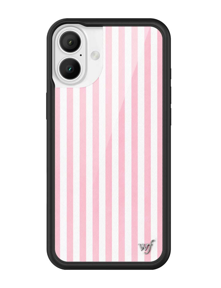 Pink Stripes iPhone Case - Protective & Trendy Pastel Aesthetic