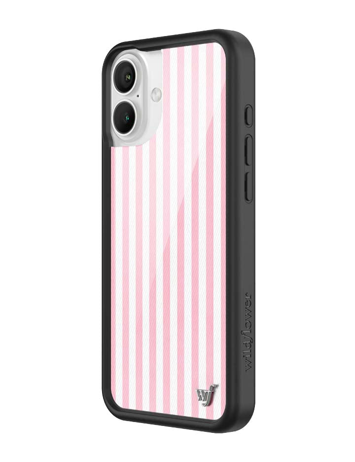 Pink Stripes iPhone Case - Protective & Trendy Pastel Aesthetic