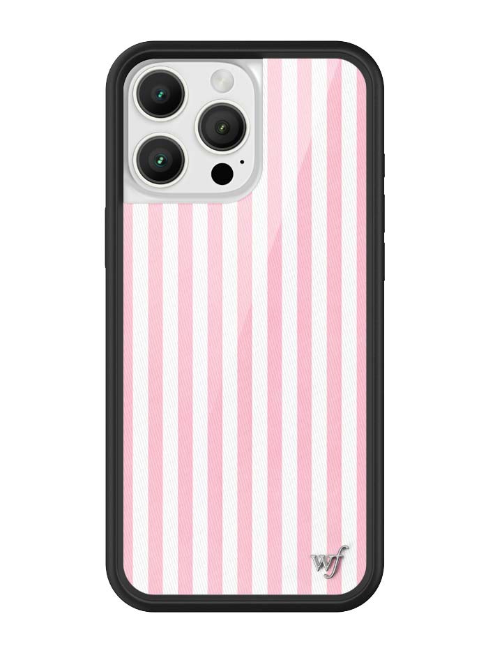 Pink Stripes iPhone Case - Protective & Trendy Pastel Aesthetic