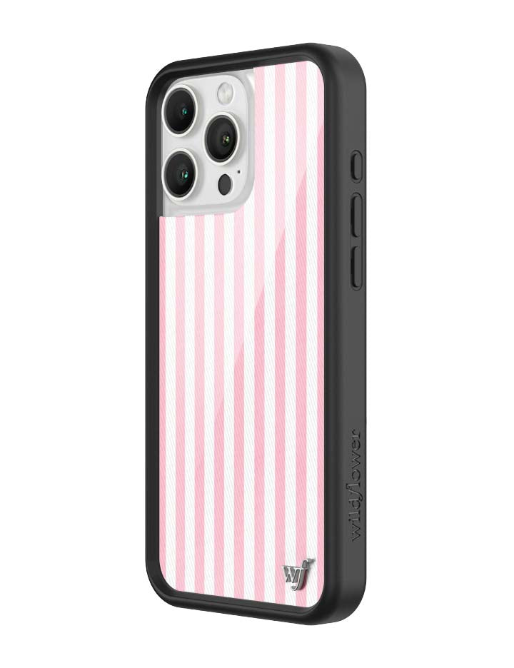 Pink Stripes iPhone Case - Protective & Trendy Pastel Aesthetic