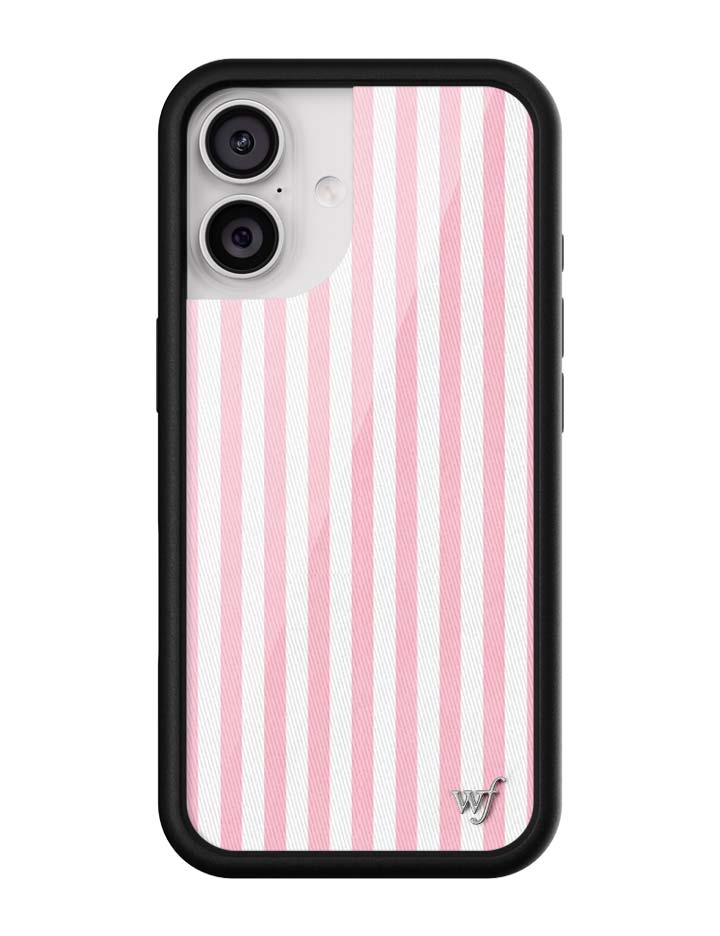 Pink Stripes iPhone Case - Protective & Trendy Pastel Aesthetic