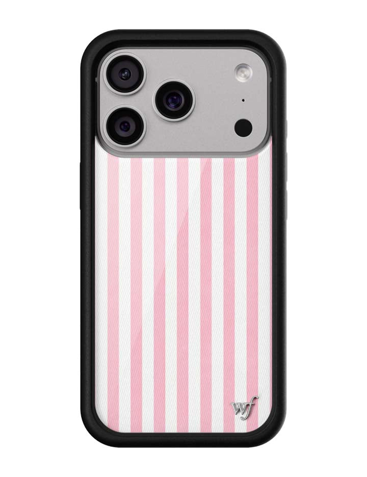 Pink Stripes iPhone Case - Protective & Trendy Pastel Aesthetic