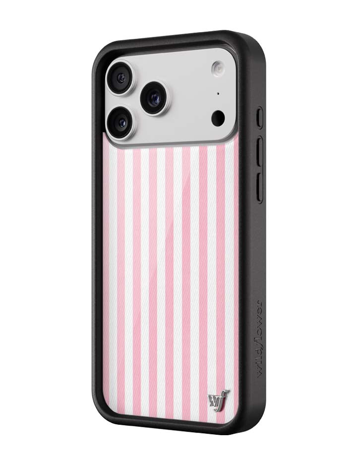 Pink Stripes iPhone Case - Protective & Trendy Pastel Aesthetic