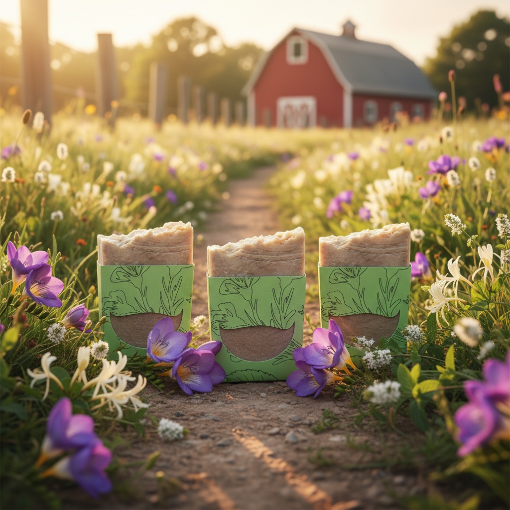 Wildflower Bouquet Tallow & Goat Milk Soap Bar - Image 8