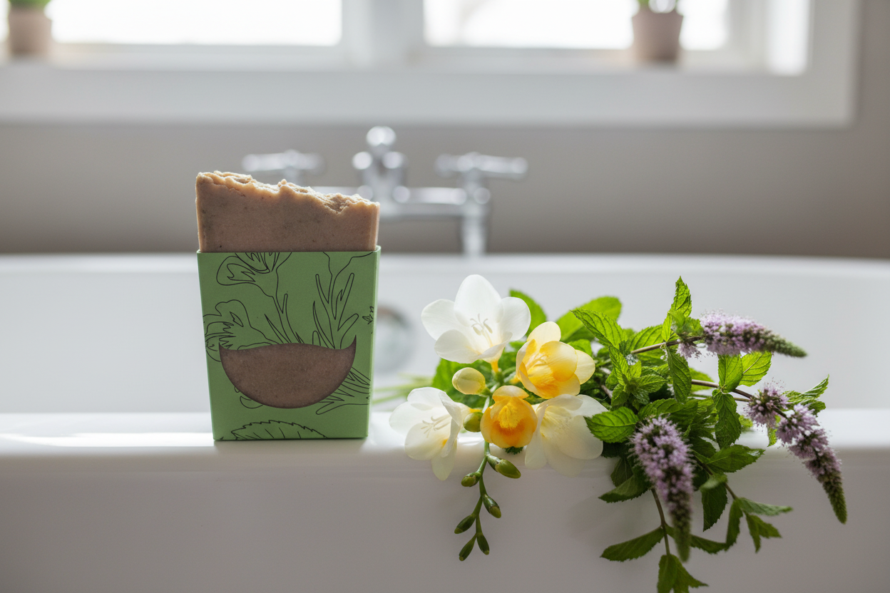 Wildflower Bouquet Tallow & Goat Milk Soap Bar - Image 3