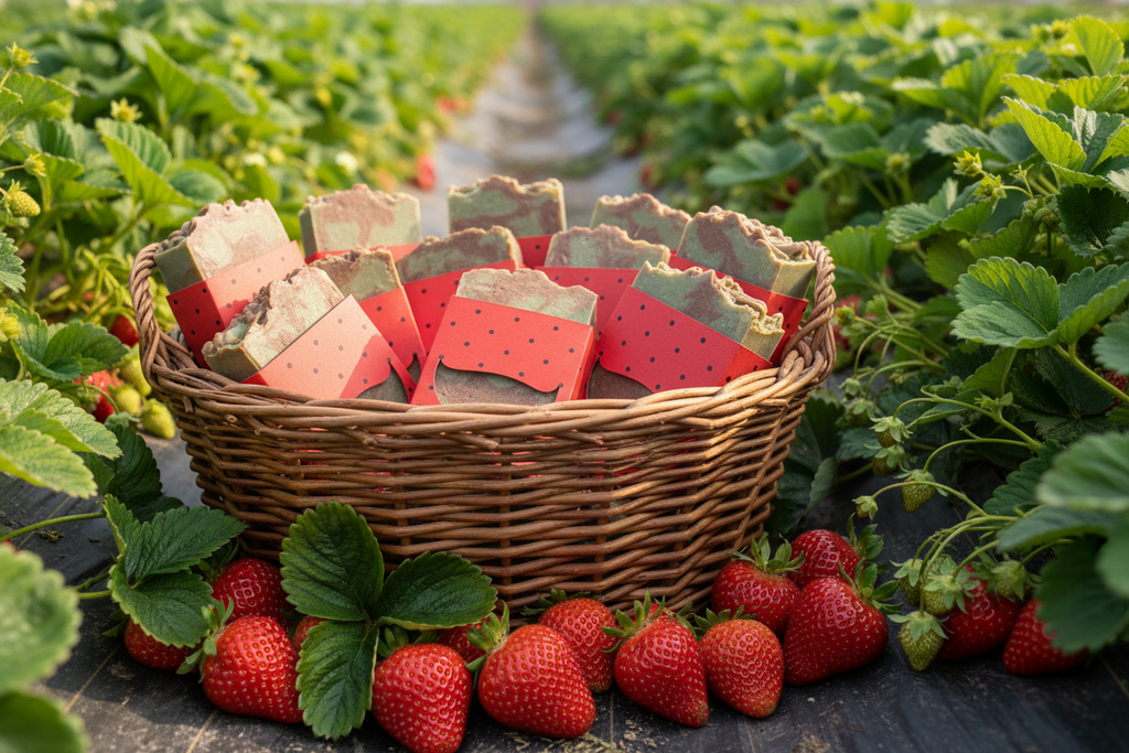 Summer Strawberry Tallow & Goat Milk Soap Bar