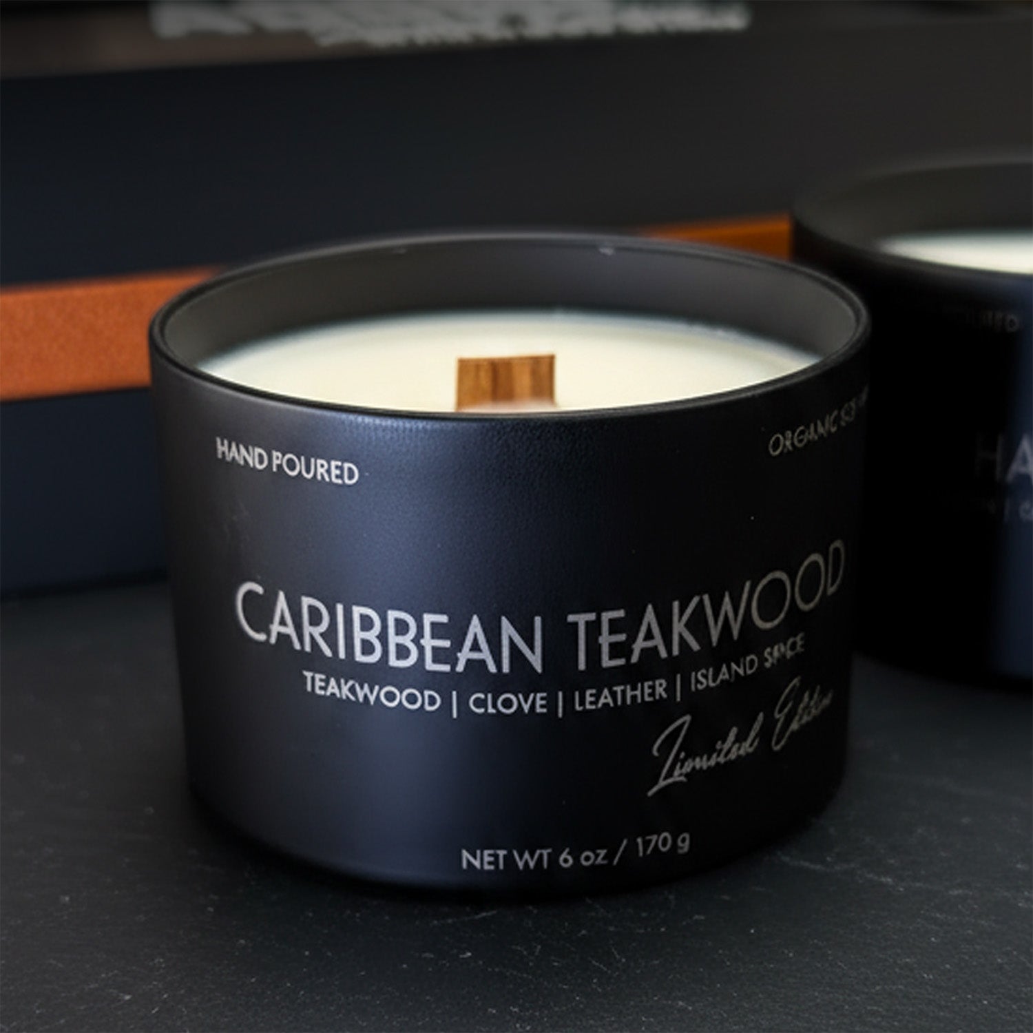 2-Piece Wood Wick Candle Set for Men with Masculine Scents - Image 5