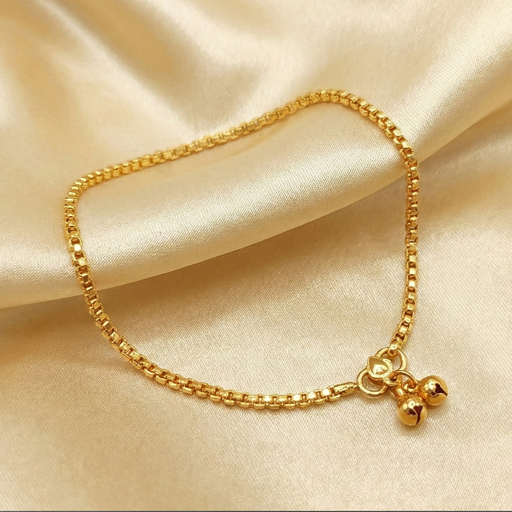 Heavy Box Chain Traditional Payal Anklet for Women and Girls