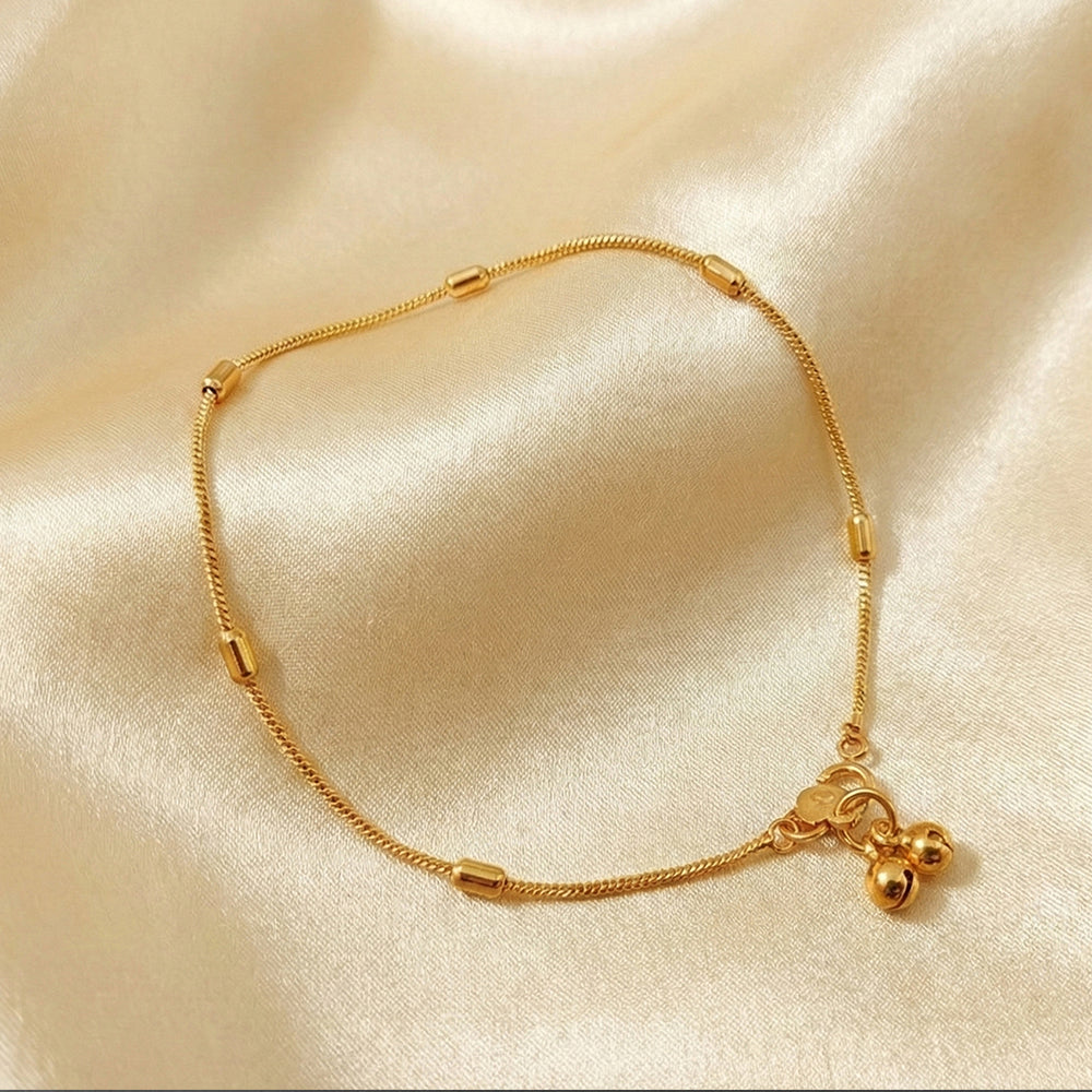 High Gold Polish Fancy Payal for Women and Girls - Elegant Anklets