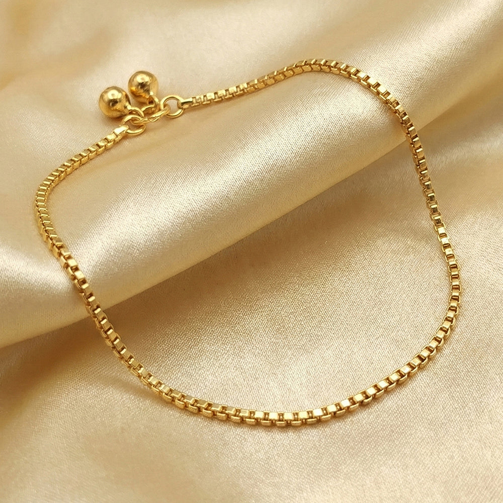 High Gold Classic Chain Anklet Payal for Girls
