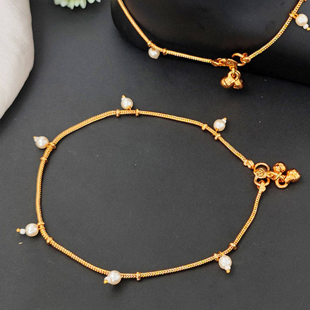 Traditional High Gold Plated Payal Anklet for Girls and Women