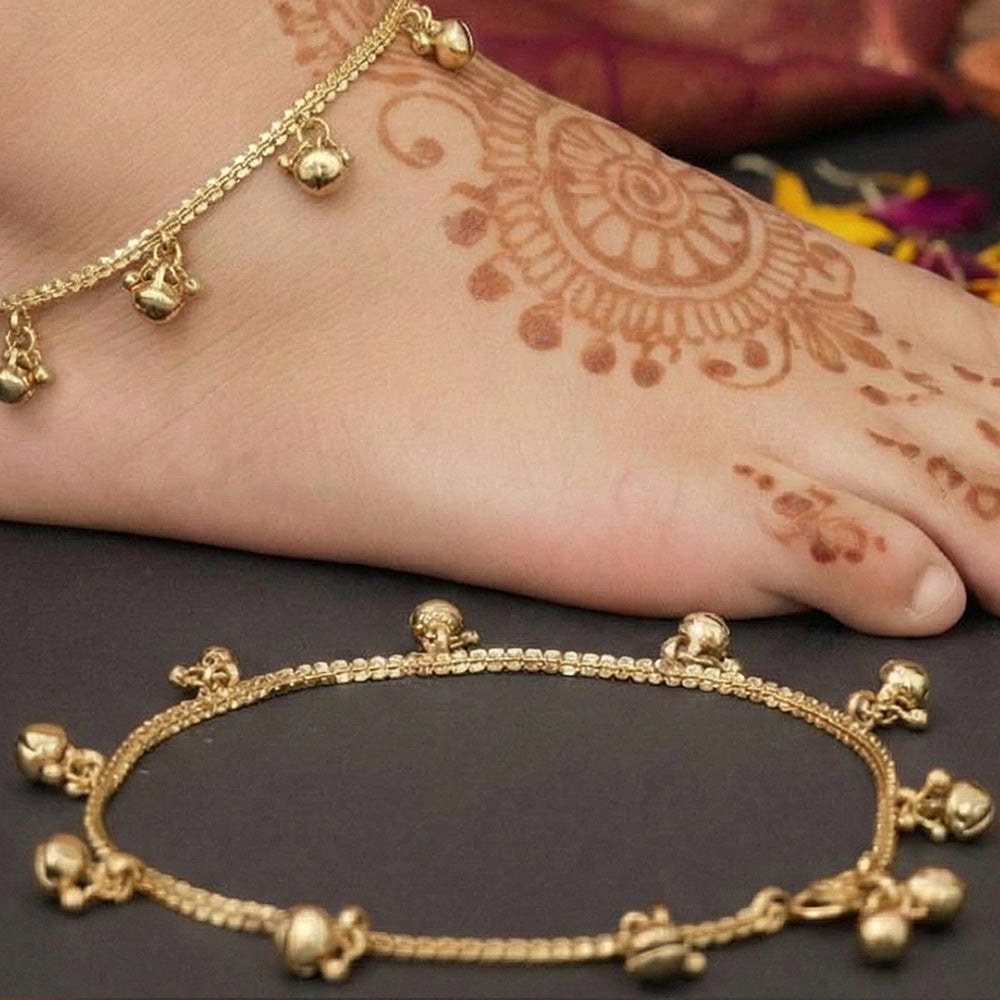 Designer Mehendi Polish Party Wear Anklet for Girls