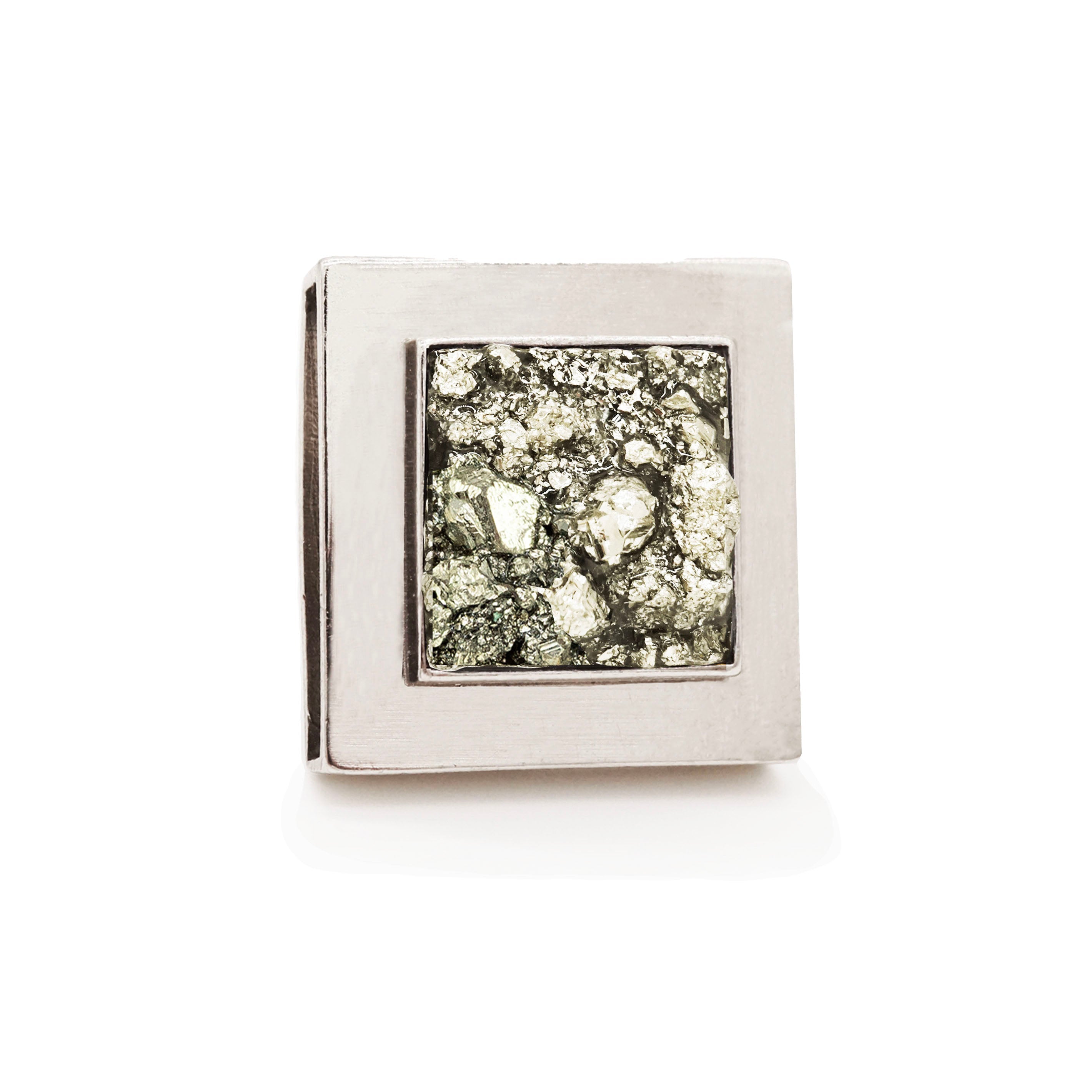 Pyrite Galaxy Crystal Charm – Gold or Silver | DIPHDA