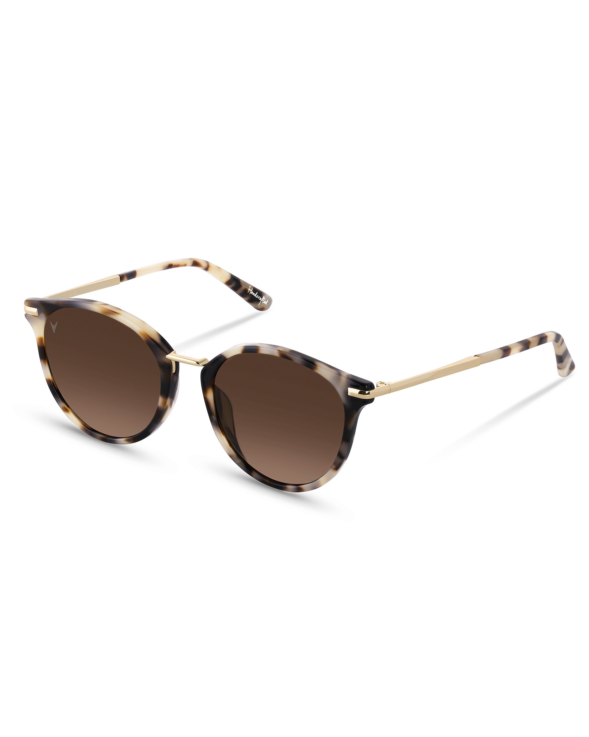 The Pali Polarized Sunglasses in Ivory Tort Italian Acetate