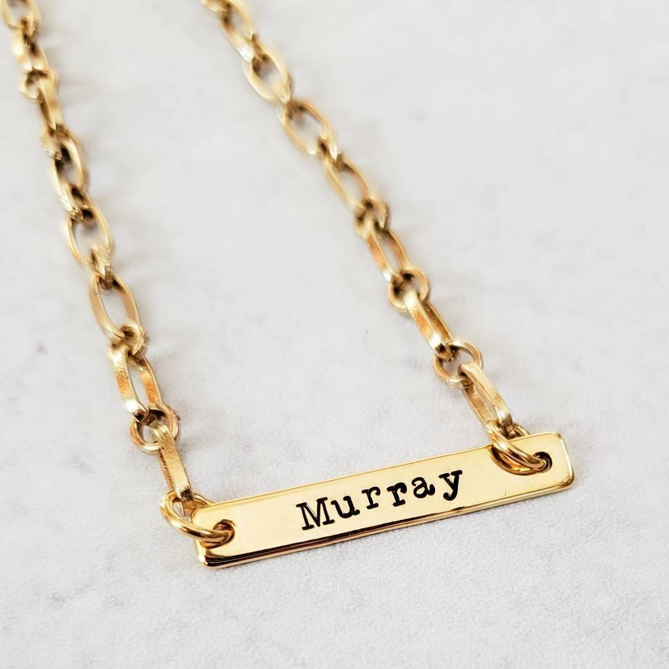 Paperclip Chain Custom Name Necklace