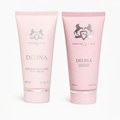 Parfums de Marly luxury shower gel and body cream set in elegant packaging