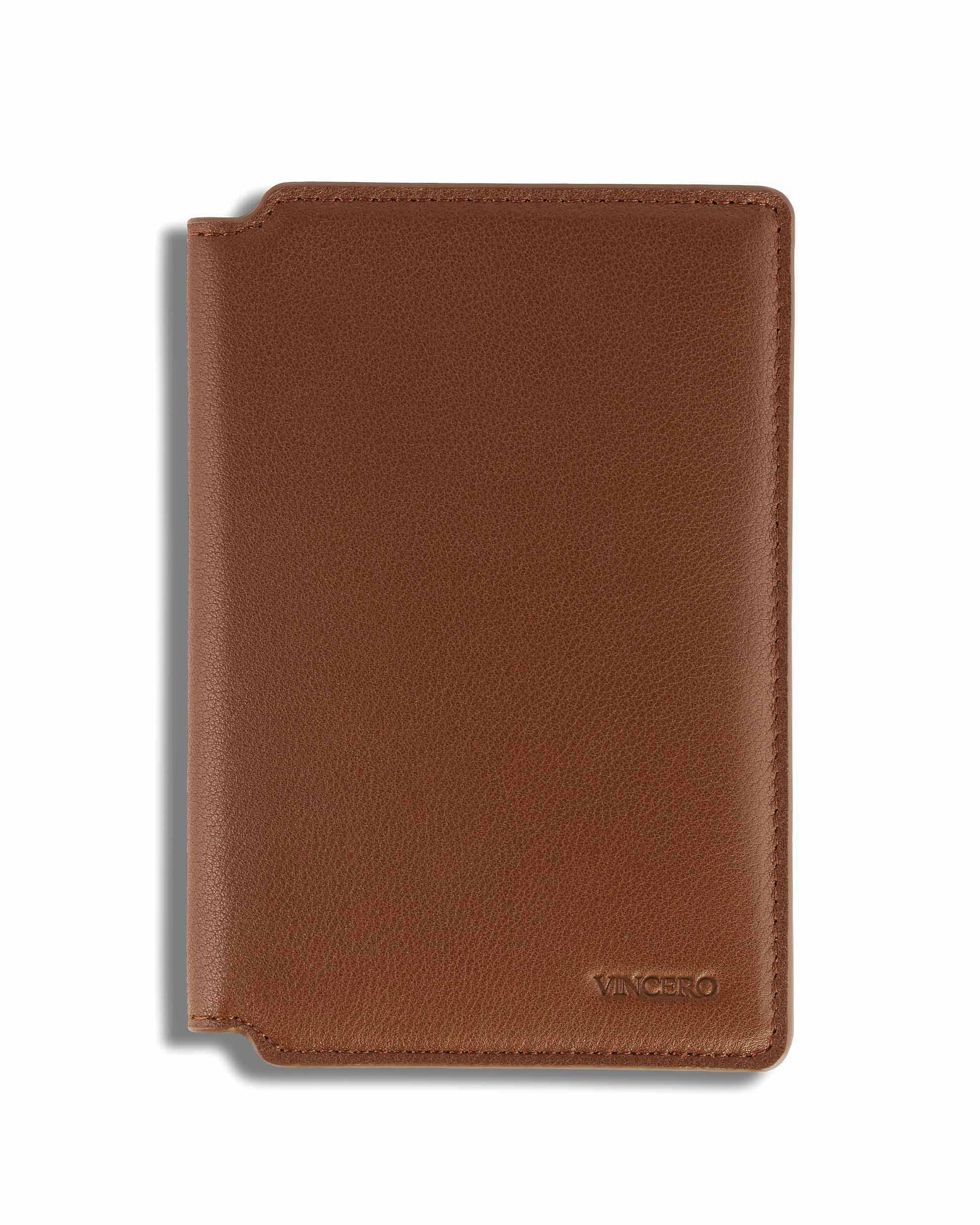 Leather Passport Wallet: Slim Travel Organizer with Card Slots