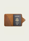 Travel Wallet with Leather Patina