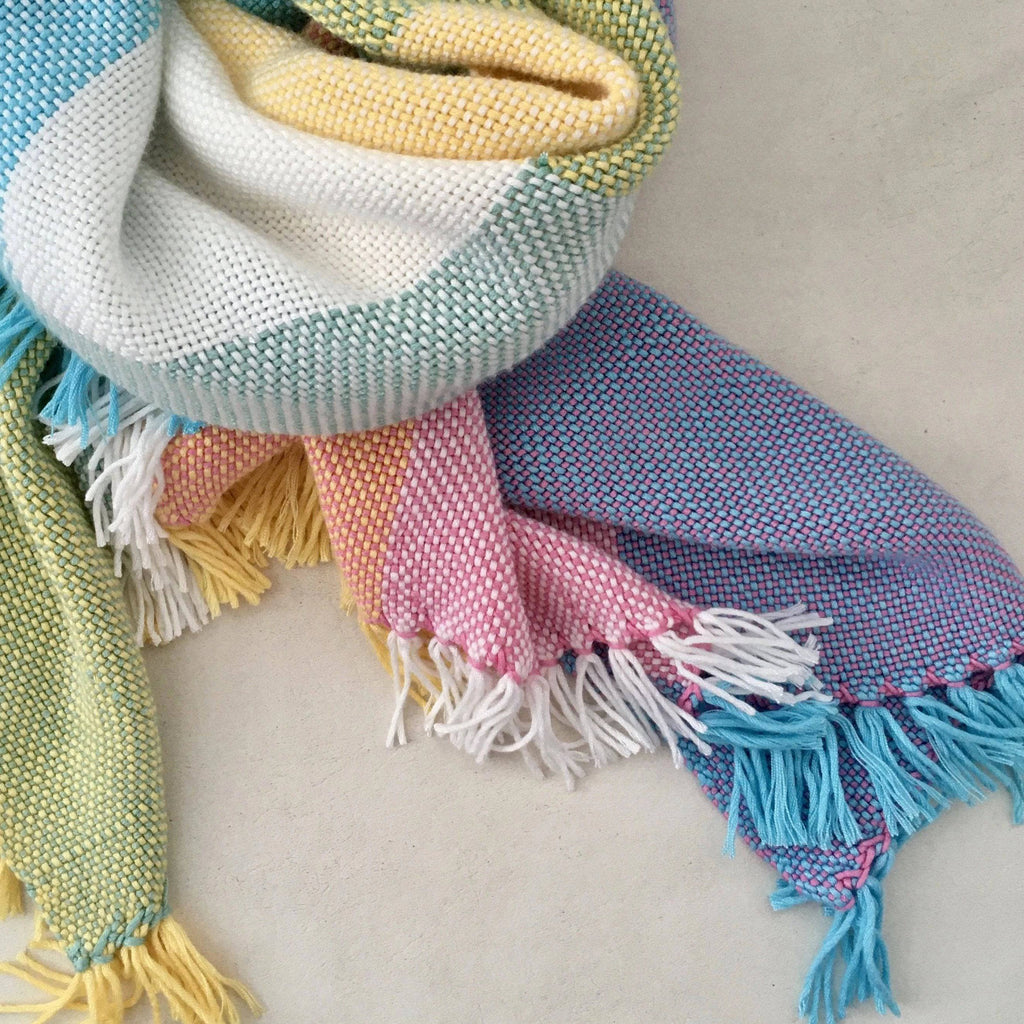 Pastel Dreams Baby Blanket Weaving Pattern for Nursery Decor
