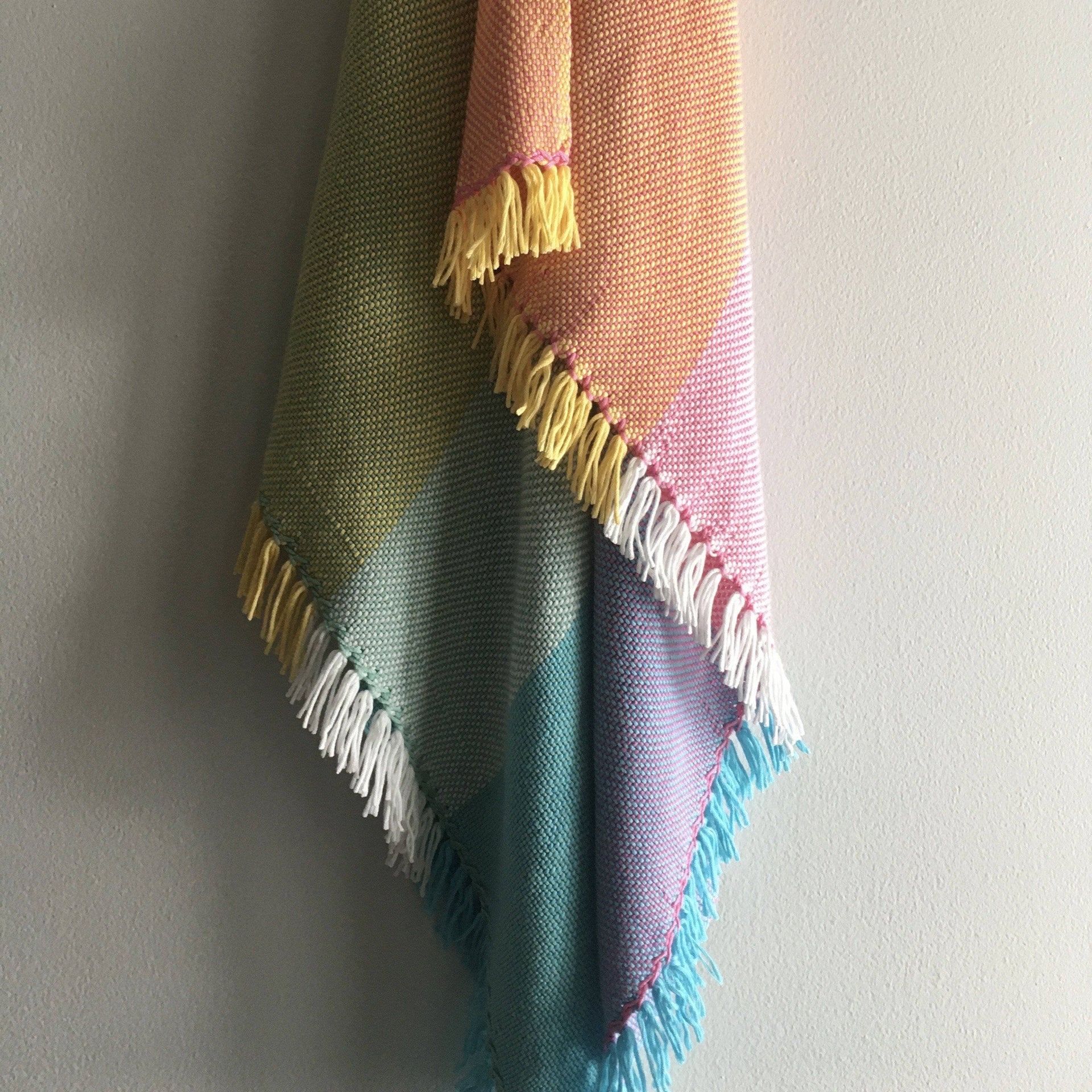 Pastel Dreams Baby Blanket Weaving Pattern for Nursery Decor