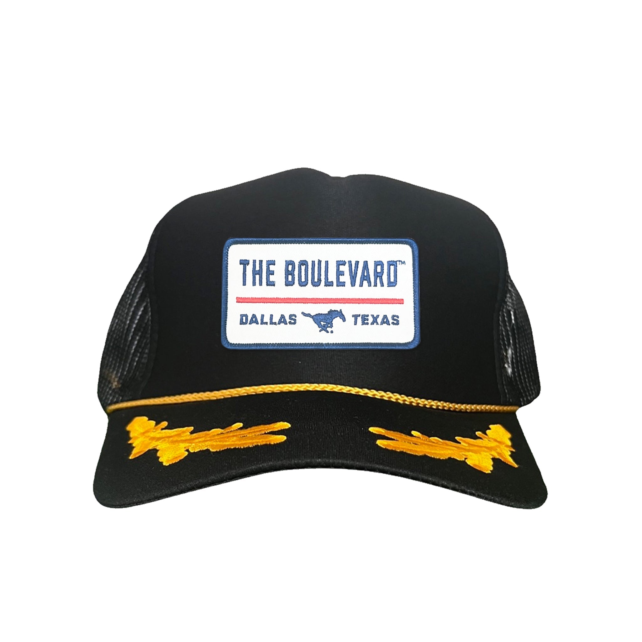 SMU The Boulevard Rectangle Patch Mesh Snapback Hat