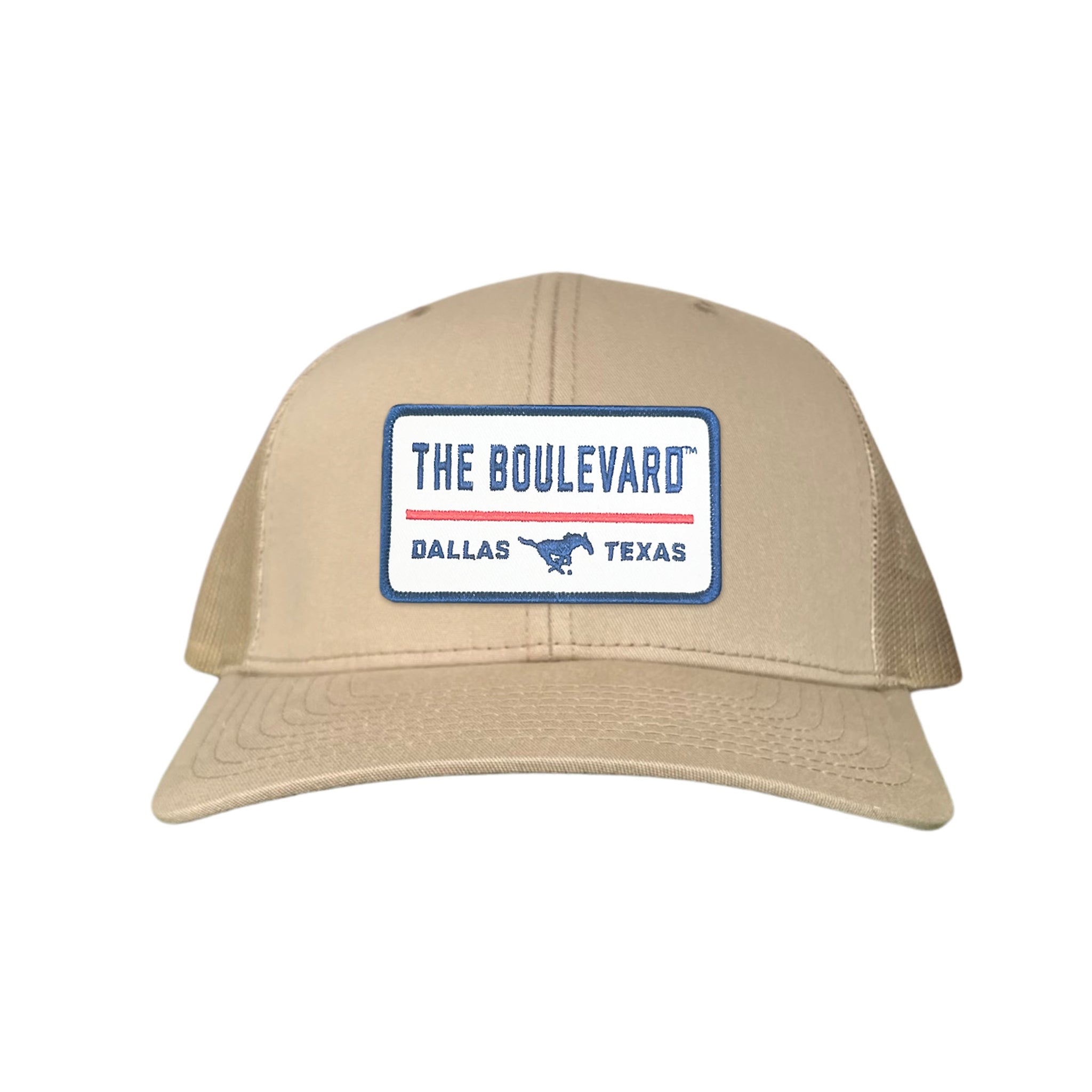 SMU The Boulevard Rectangle Patch Mesh Snapback Hat