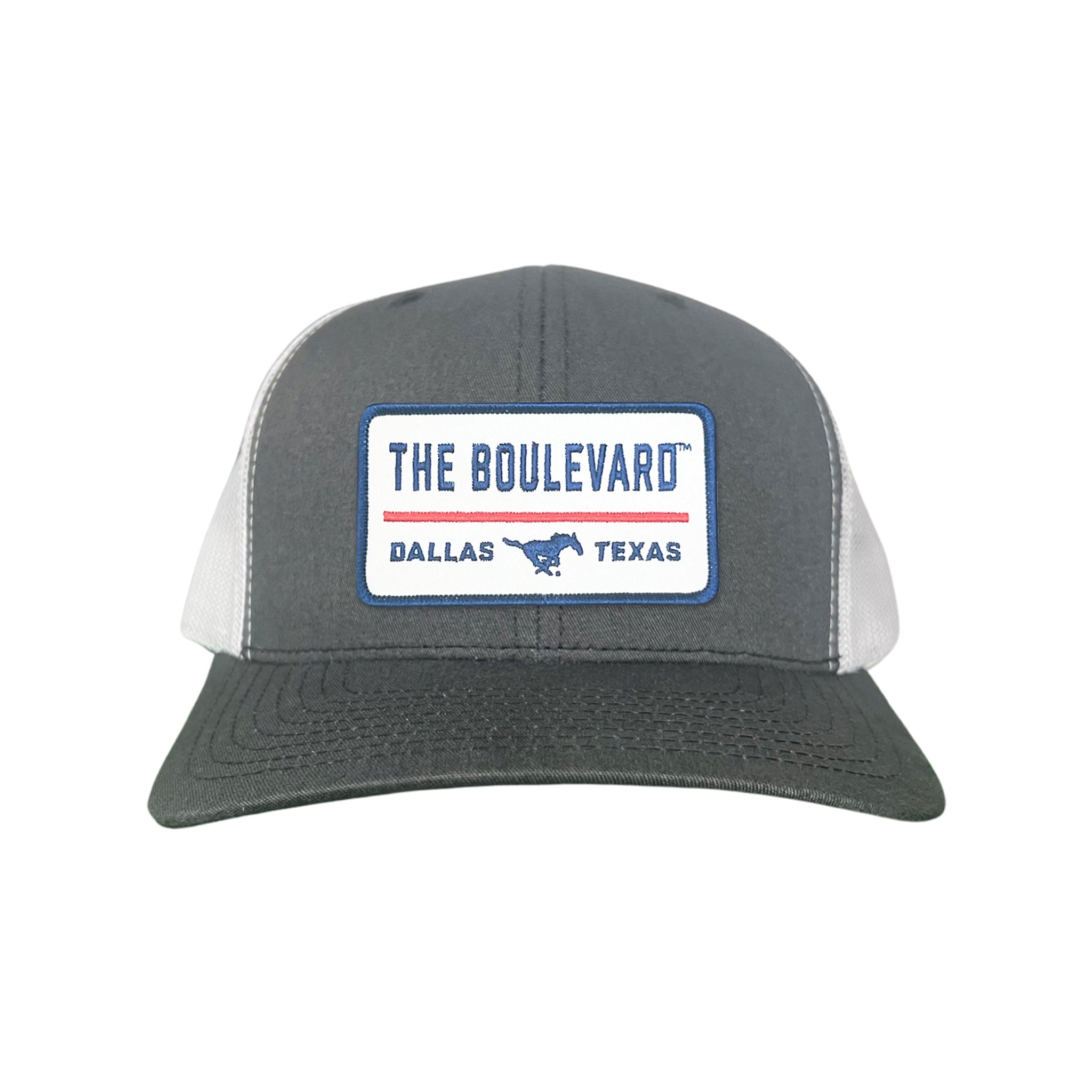 SMU The Boulevard Rectangle Patch Mesh Snapback Hat