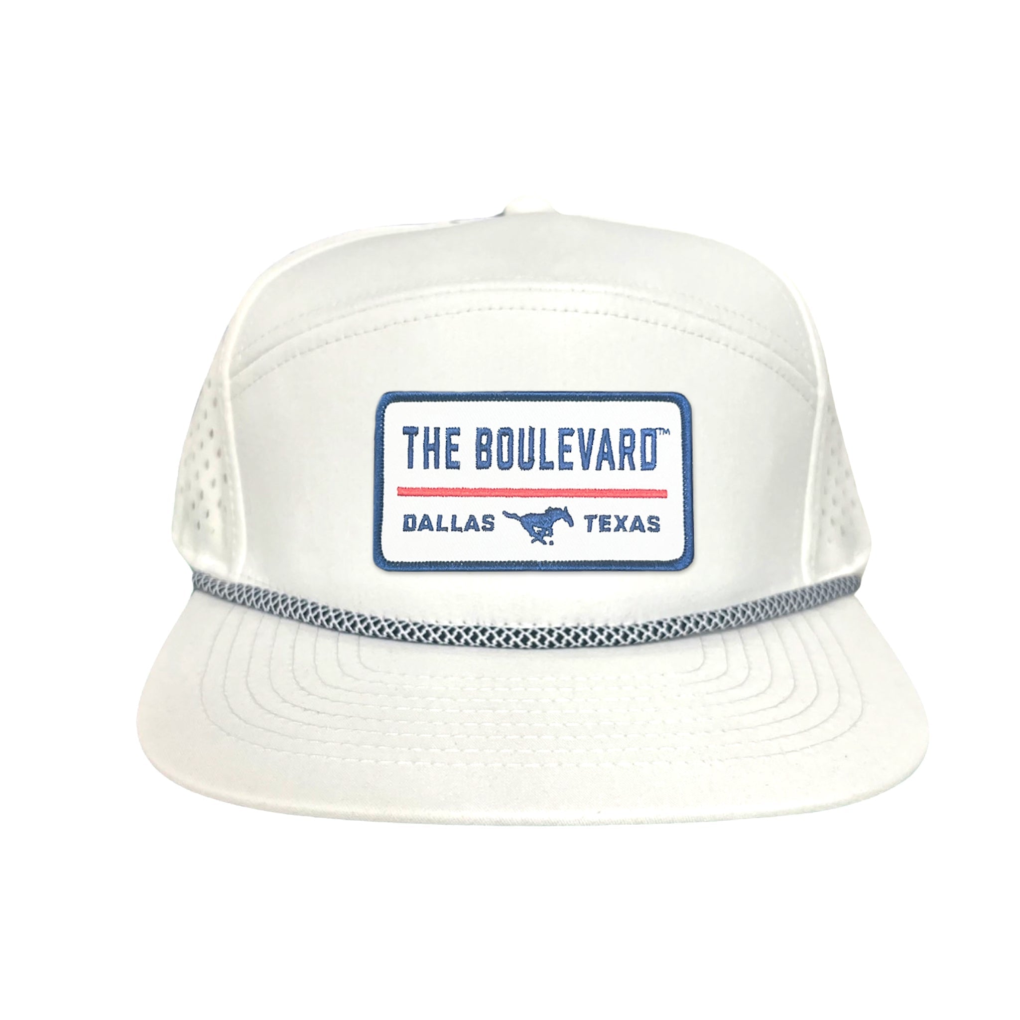 SMU The Boulevard Rectangle Patch Mesh Snapback Hat