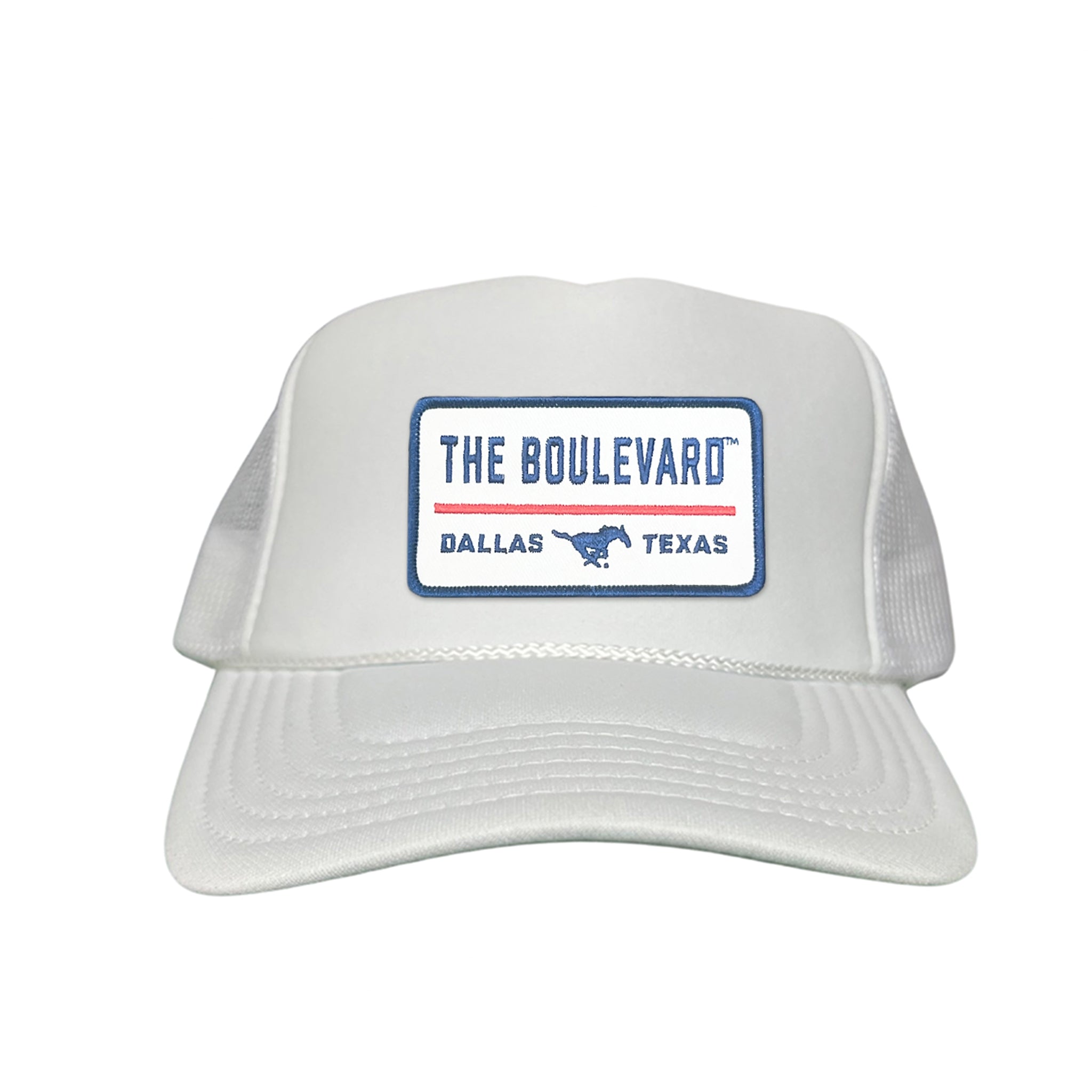 SMU The Boulevard Rectangle Patch Mesh Snapback Hat