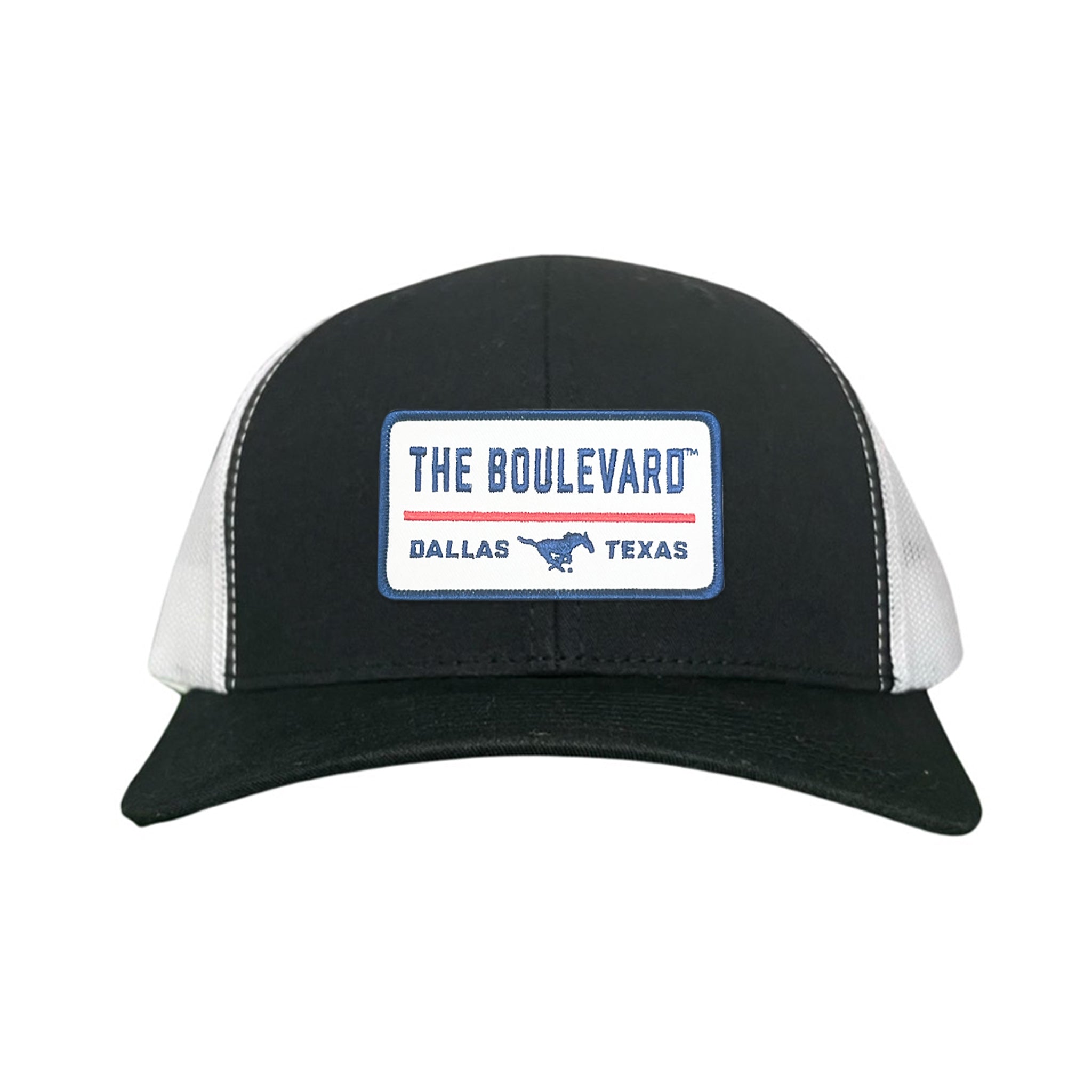 SMU The Boulevard Rectangle Patch Mesh Snapback Hat