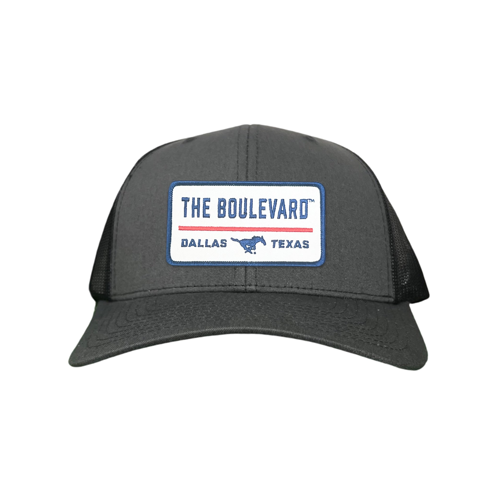 SMU The Boulevard Rectangle Patch Mesh Snapback Hat