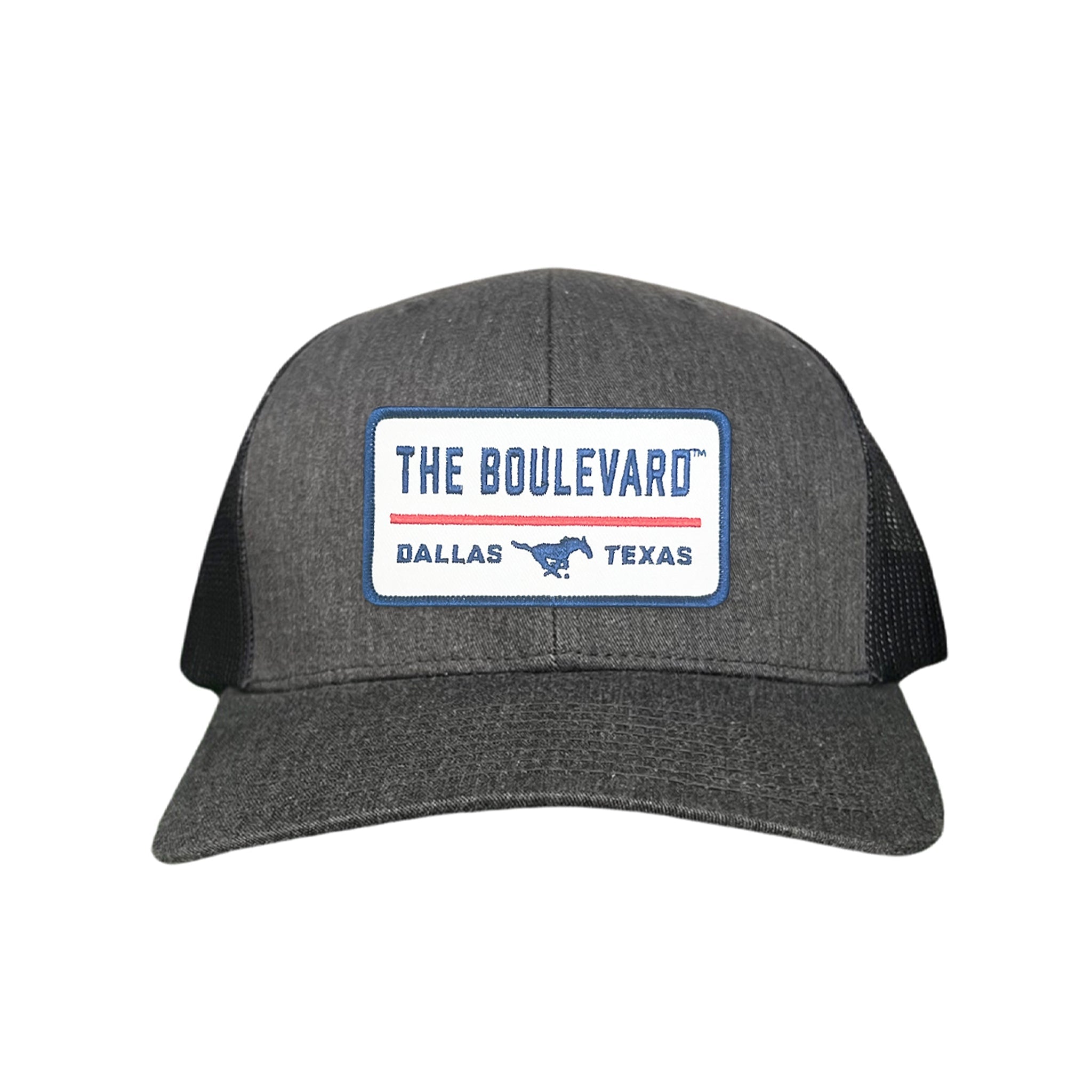 SMU The Boulevard Rectangle Patch Mesh Snapback Hat