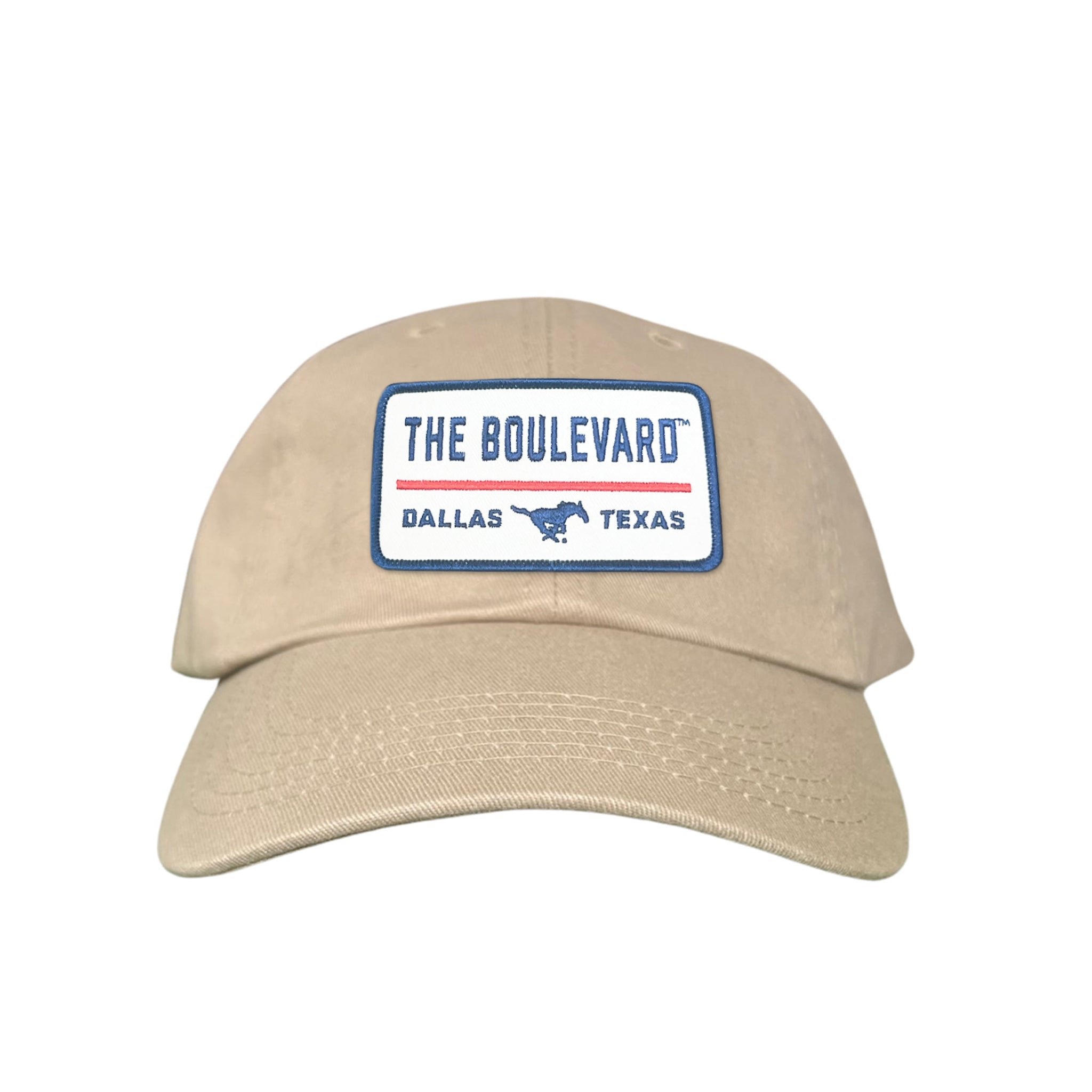 SMU The Boulevard Rectangle Patch Mesh Snapback Hat