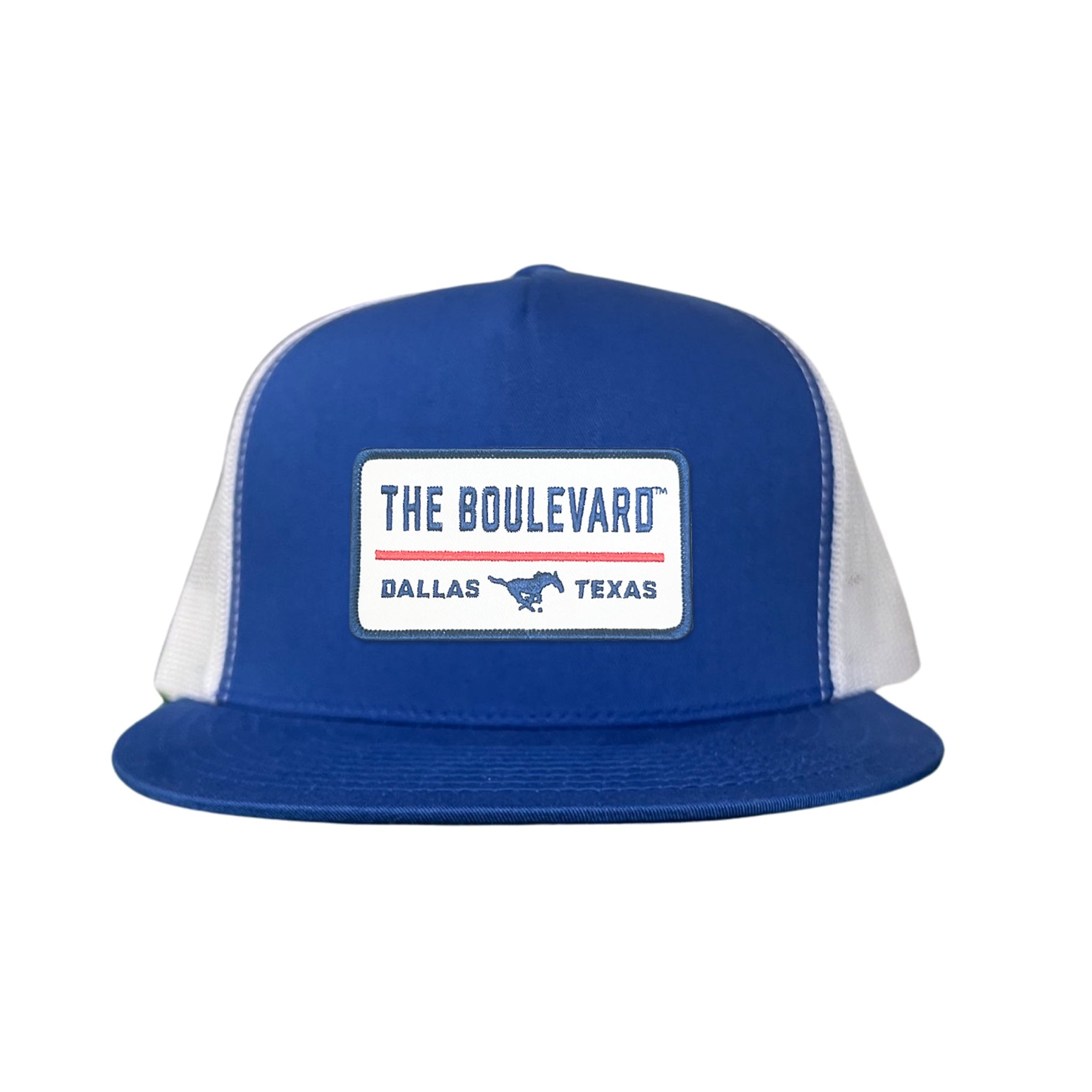 SMU The Boulevard Rectangle Patch Mesh Snapback Hat