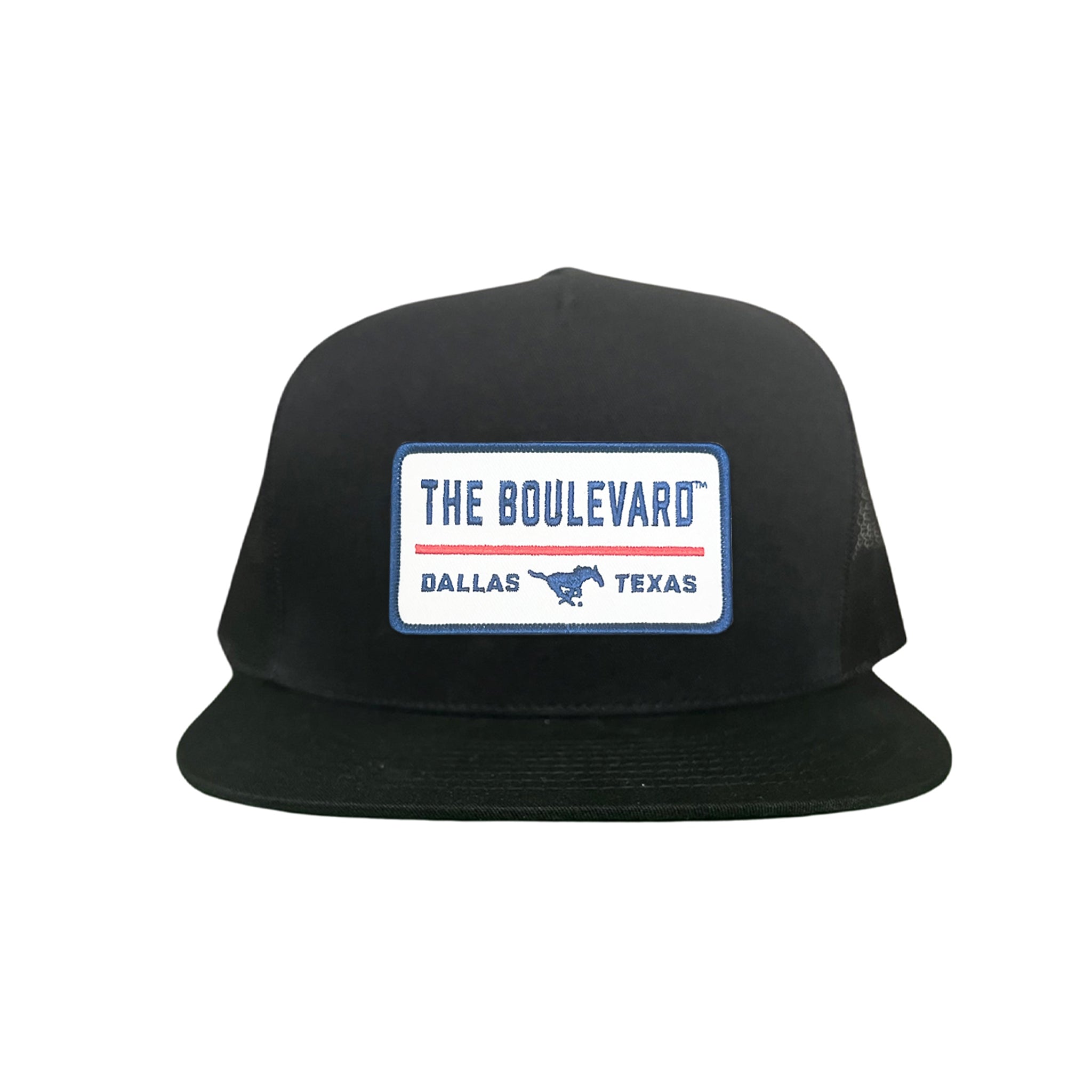 SMU The Boulevard Rectangle Patch Mesh Snapback Hat