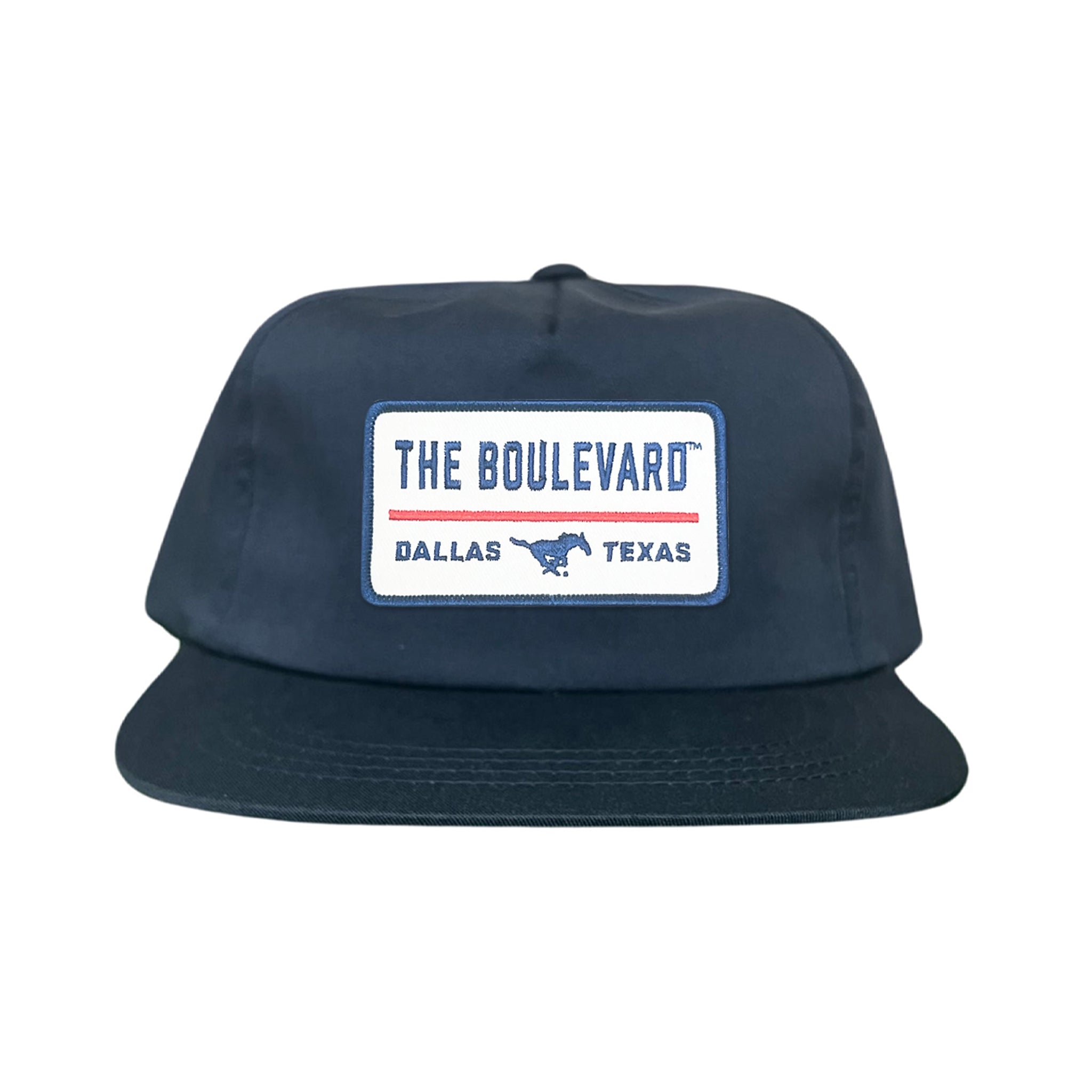 SMU The Boulevard Rectangle Patch Mesh Snapback Hat