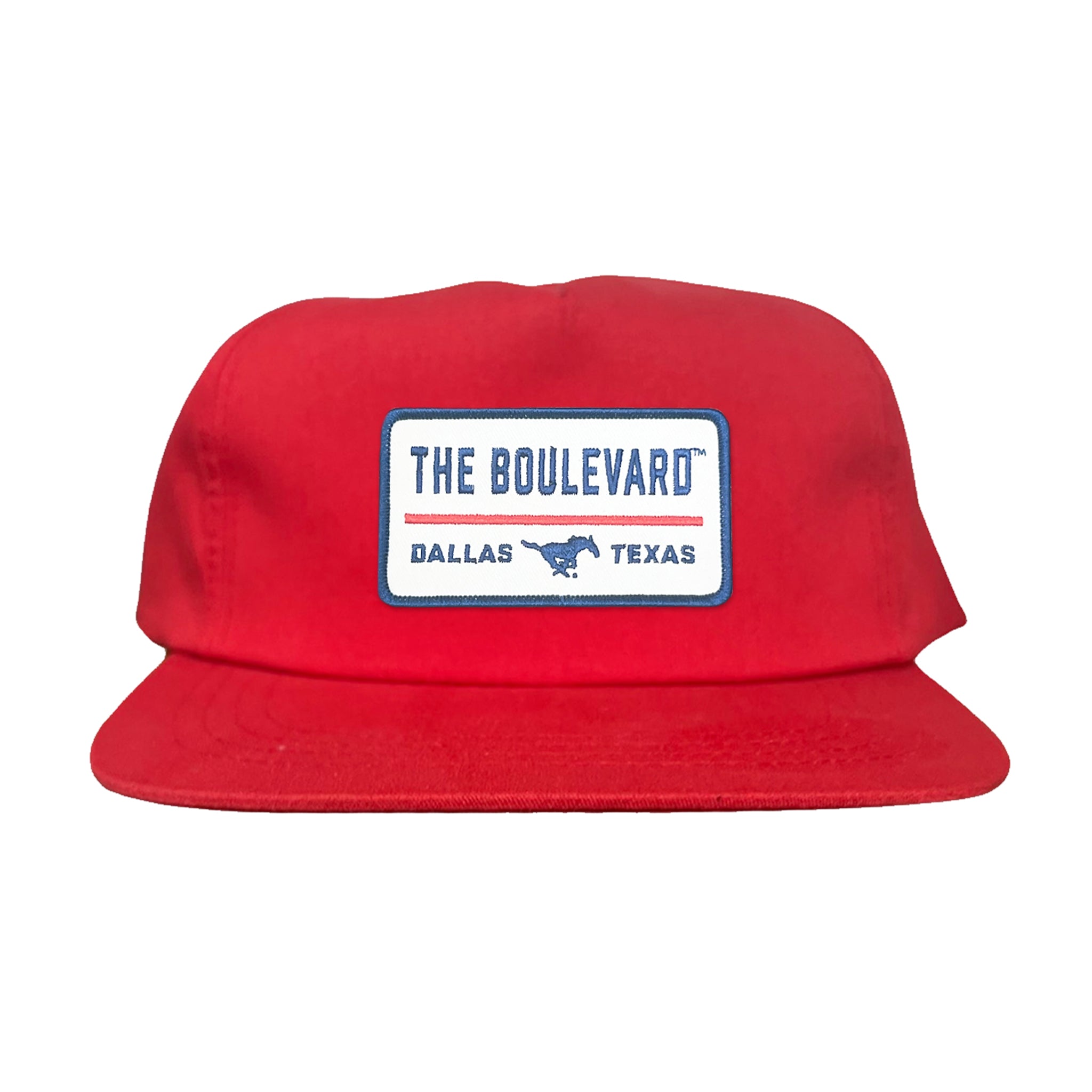SMU The Boulevard Rectangle Patch Mesh Snapback Hat
