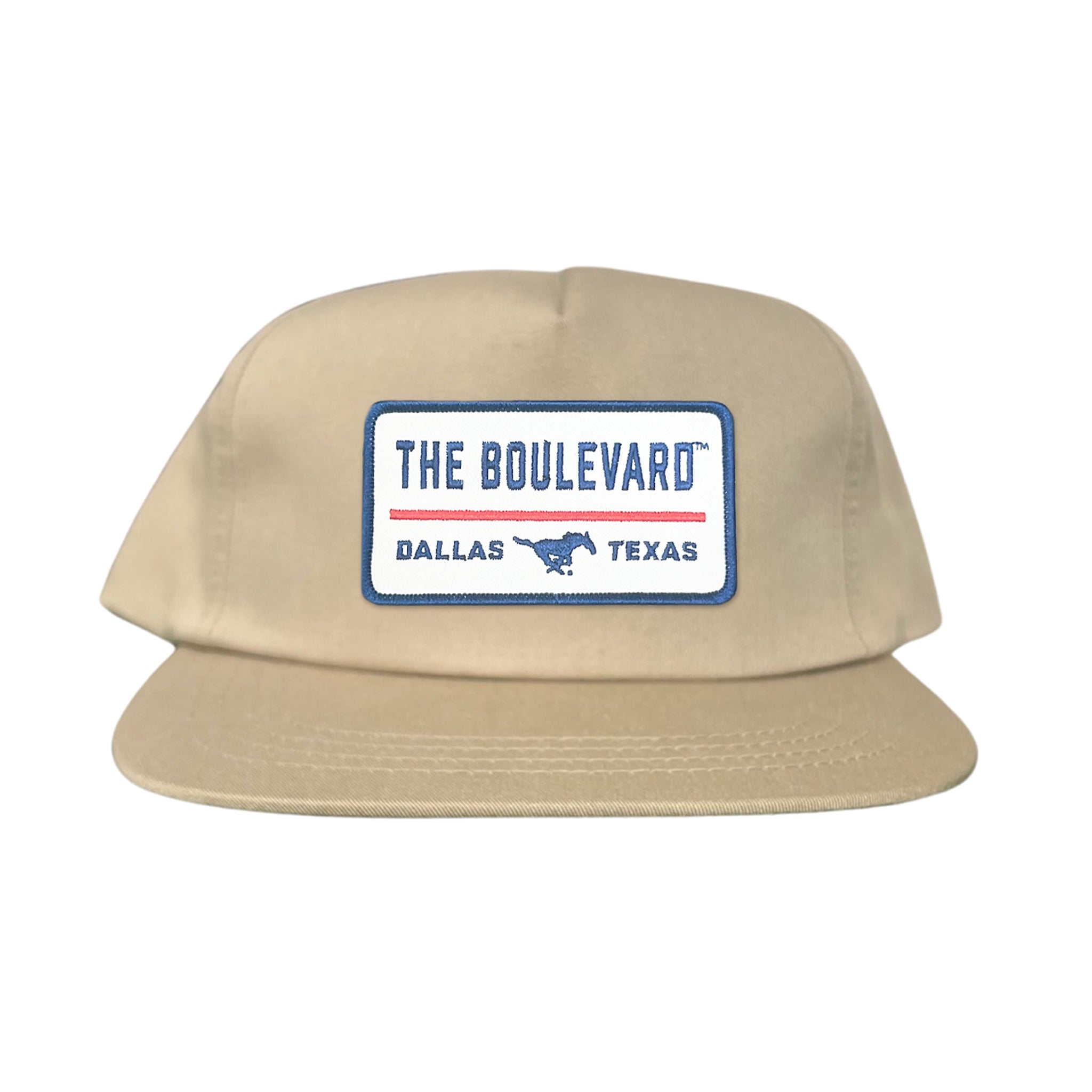 SMU The Boulevard Rectangle Patch Mesh Snapback Hat