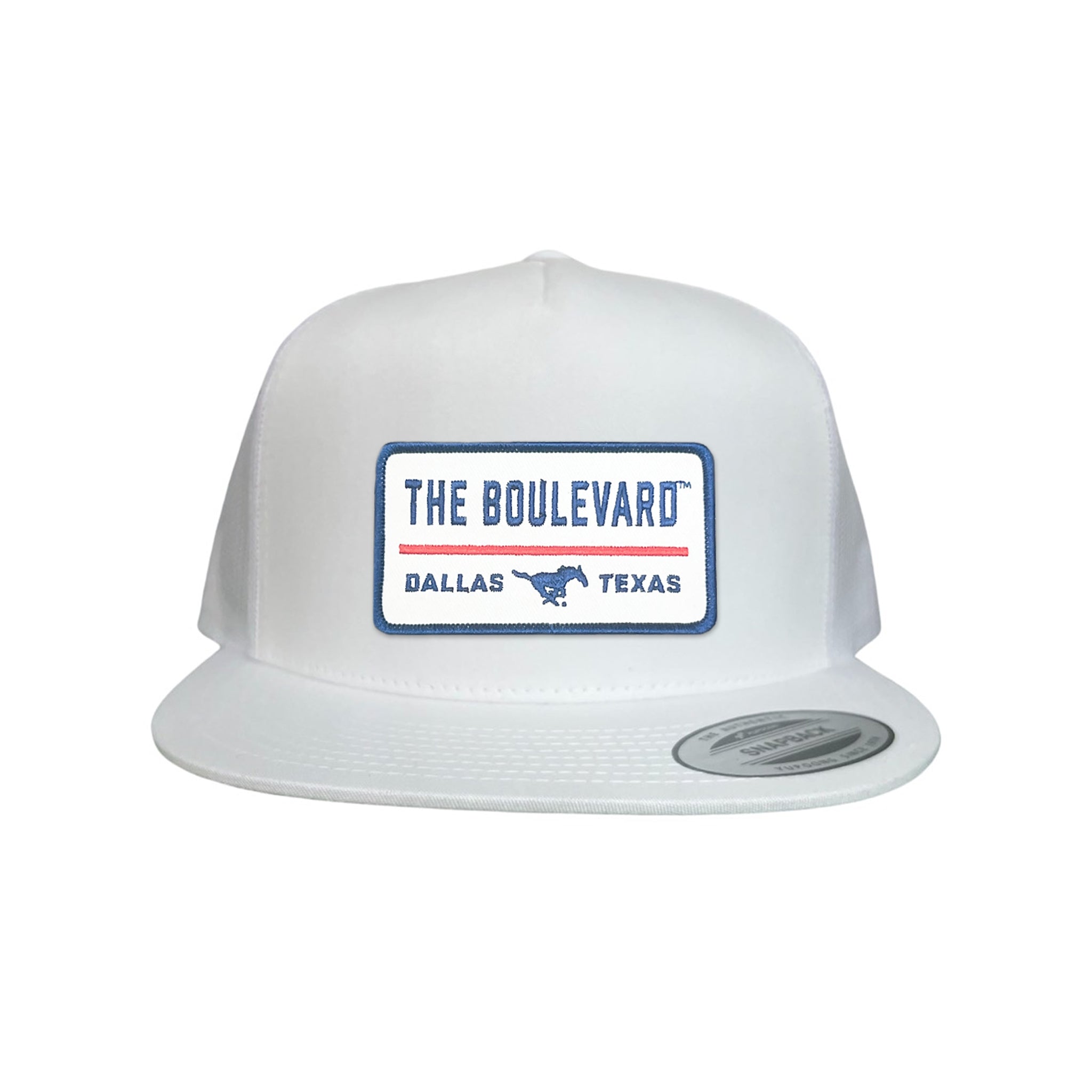SMU The Boulevard Rectangle Patch Mesh Snapback Hat