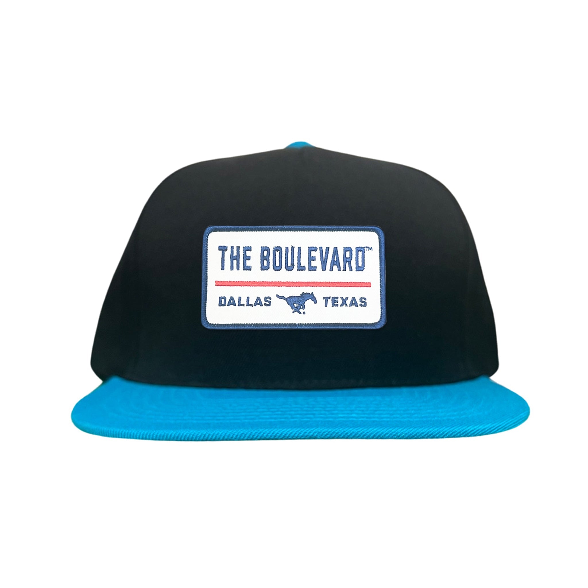 SMU The Boulevard Rectangle Patch Mesh Snapback Hat