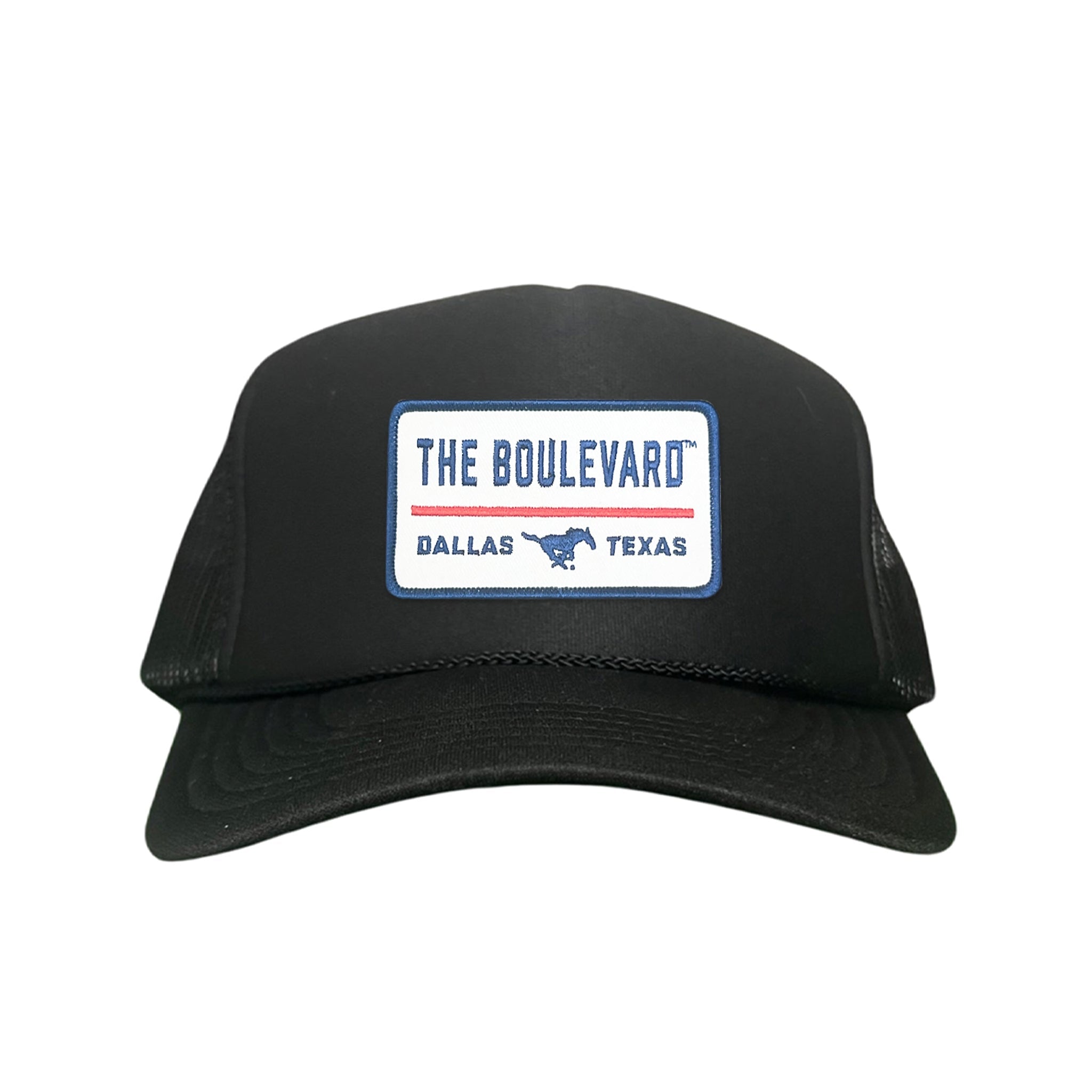 SMU The Boulevard Rectangle Patch Mesh Snapback Hat